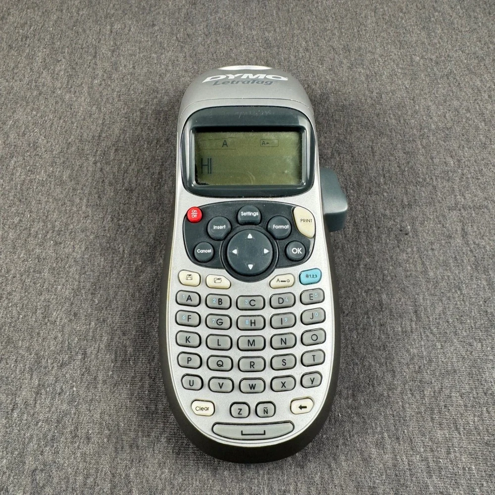 DYMO LetraTag LT-100H Handheld Label Maker Silver  Portable Electronic‎ LT100H